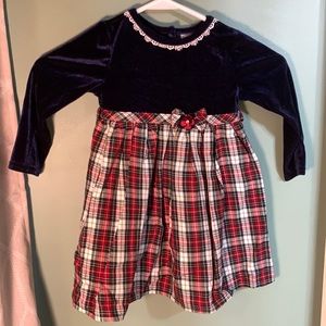 Velvet Holiday Dress 2T